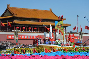 60周年國慶閱兵彩車(chē)三缸，四缸同步系統(視頻)
